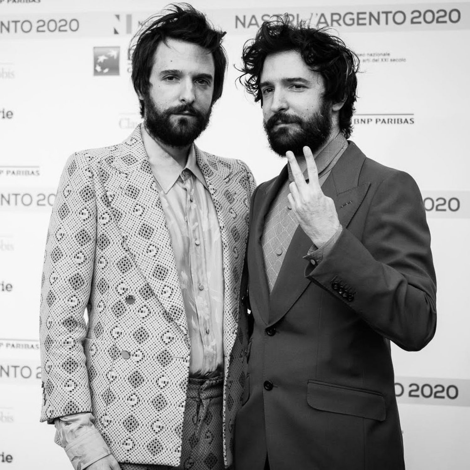 ROME, ITALY - JULY 06: Damiano D'Innocenzo and Fabio D'Innocenzo attends the 74th edition of the Nastri D'Argento 2020 on July 06, 2020 in Rome, Italy